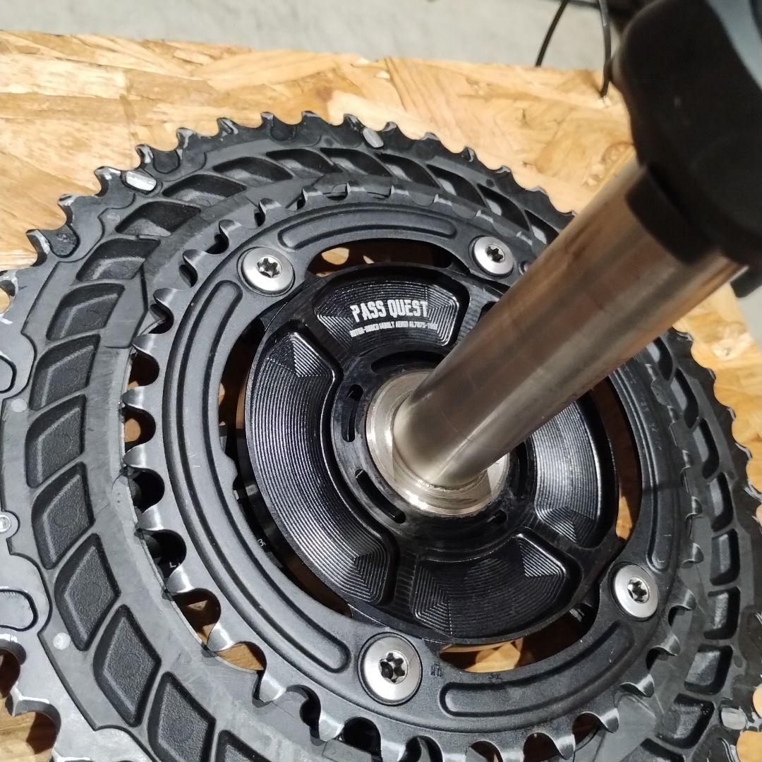 ジミーさん専用。ROTOR ALDHU クランク 155mm チェーンリング付