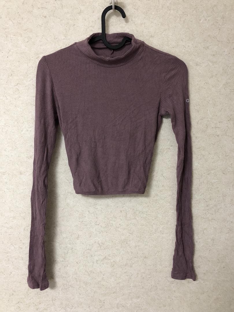 aloyoga アローヨガ トップス バックオープン モーブピンク