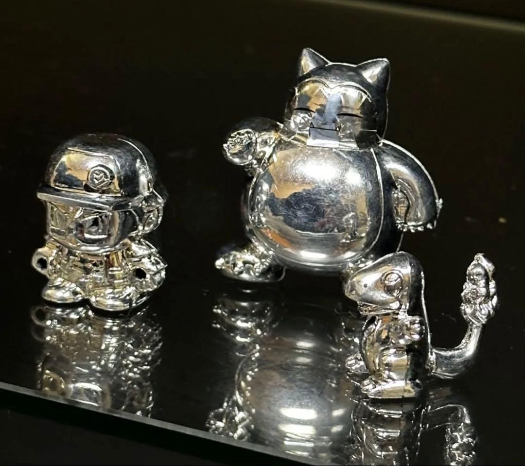 【激レア】初期ポケットモンスターレッド/ヒトカゲ/カビゴンメタルフィギュアセット