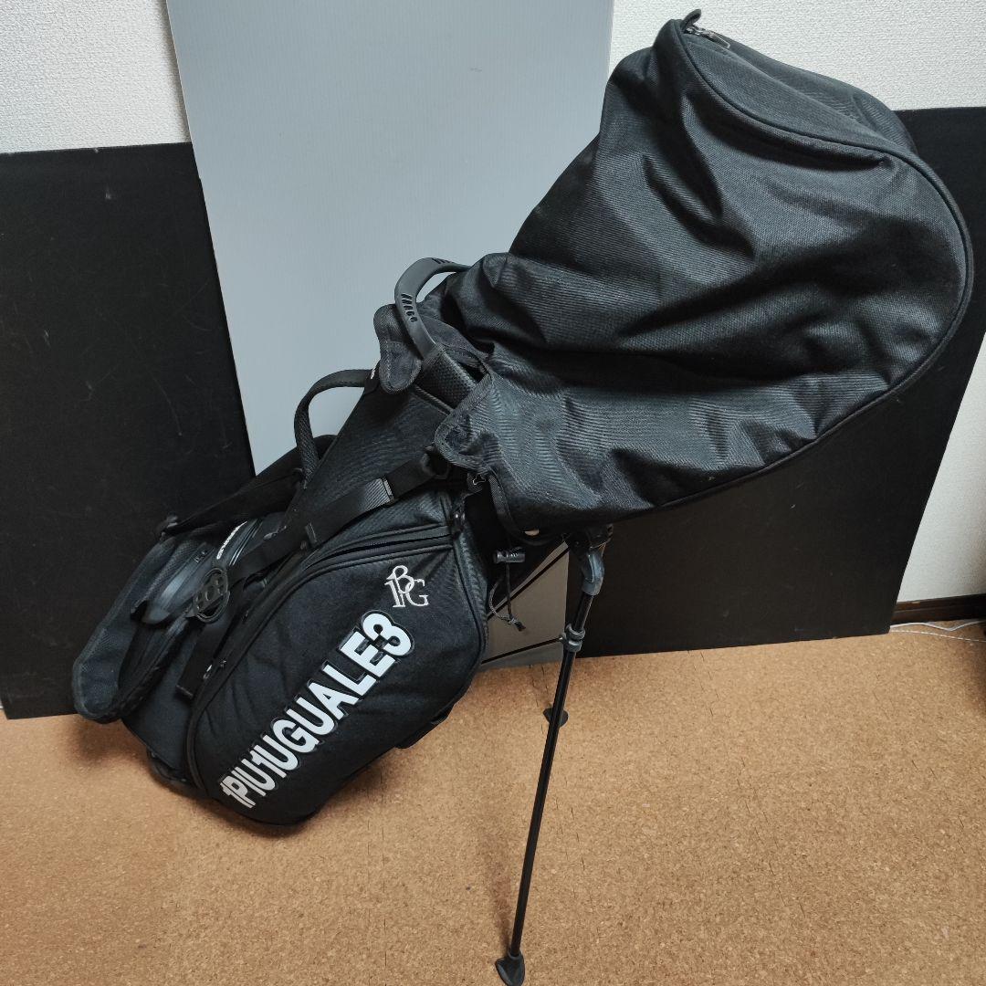 1PIU1UGUALE3 スタンド式キャディバッグ 黒 ブラック