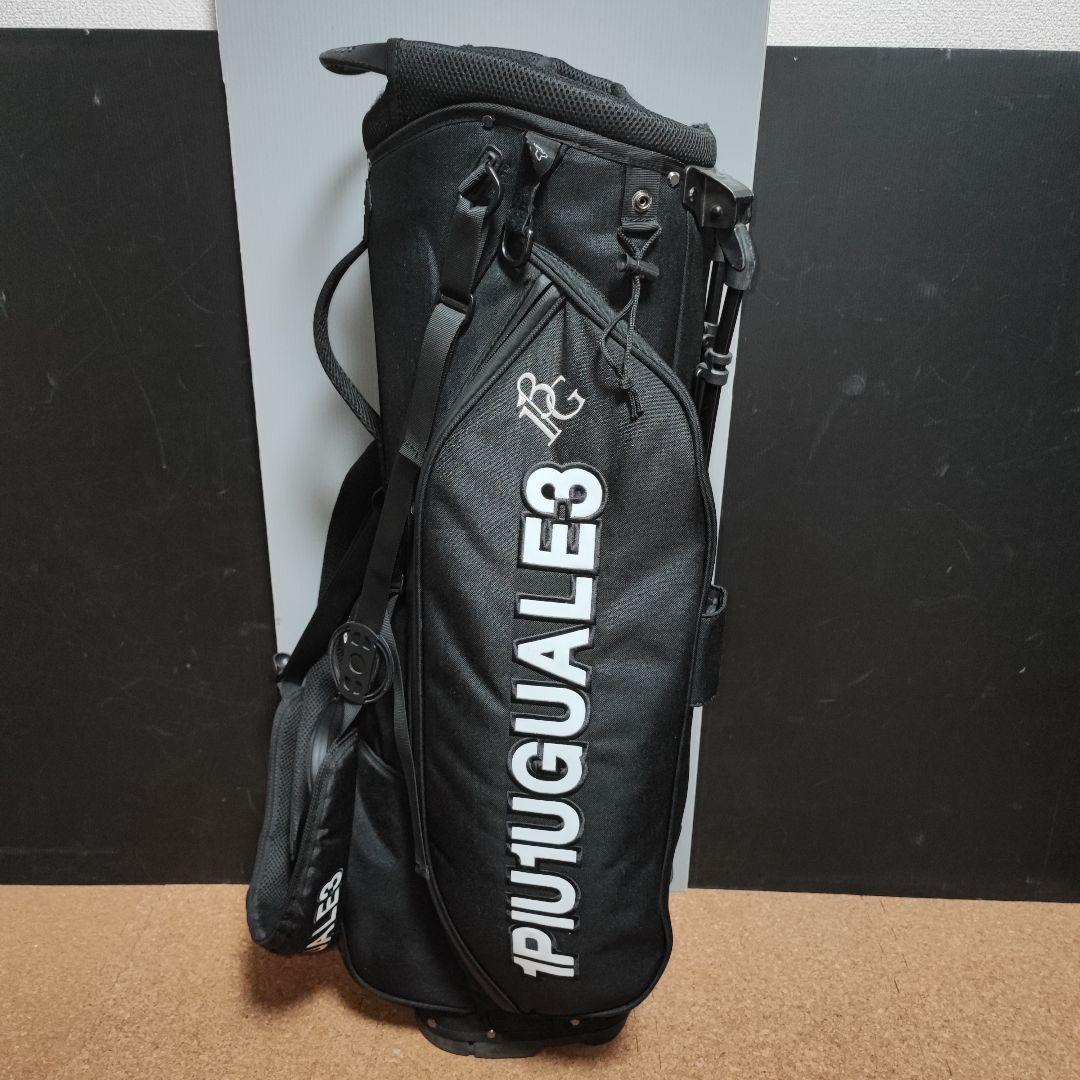 1PIU1UGUALE3 スタンド式キャディバッグ 黒 ブラック