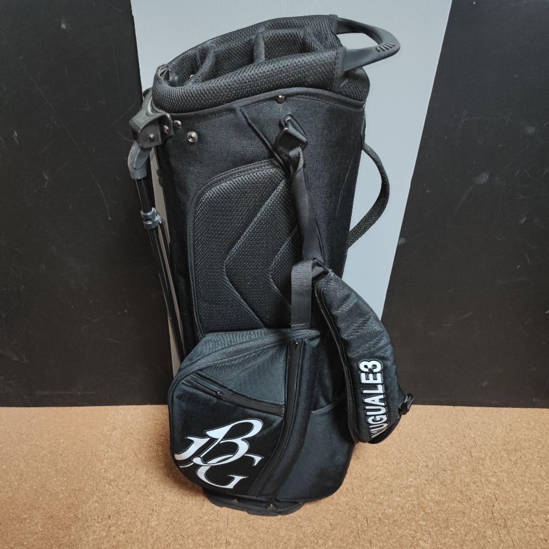 1PIU1UGUALE3 スタンド式キャディバッグ 黒 ブラック