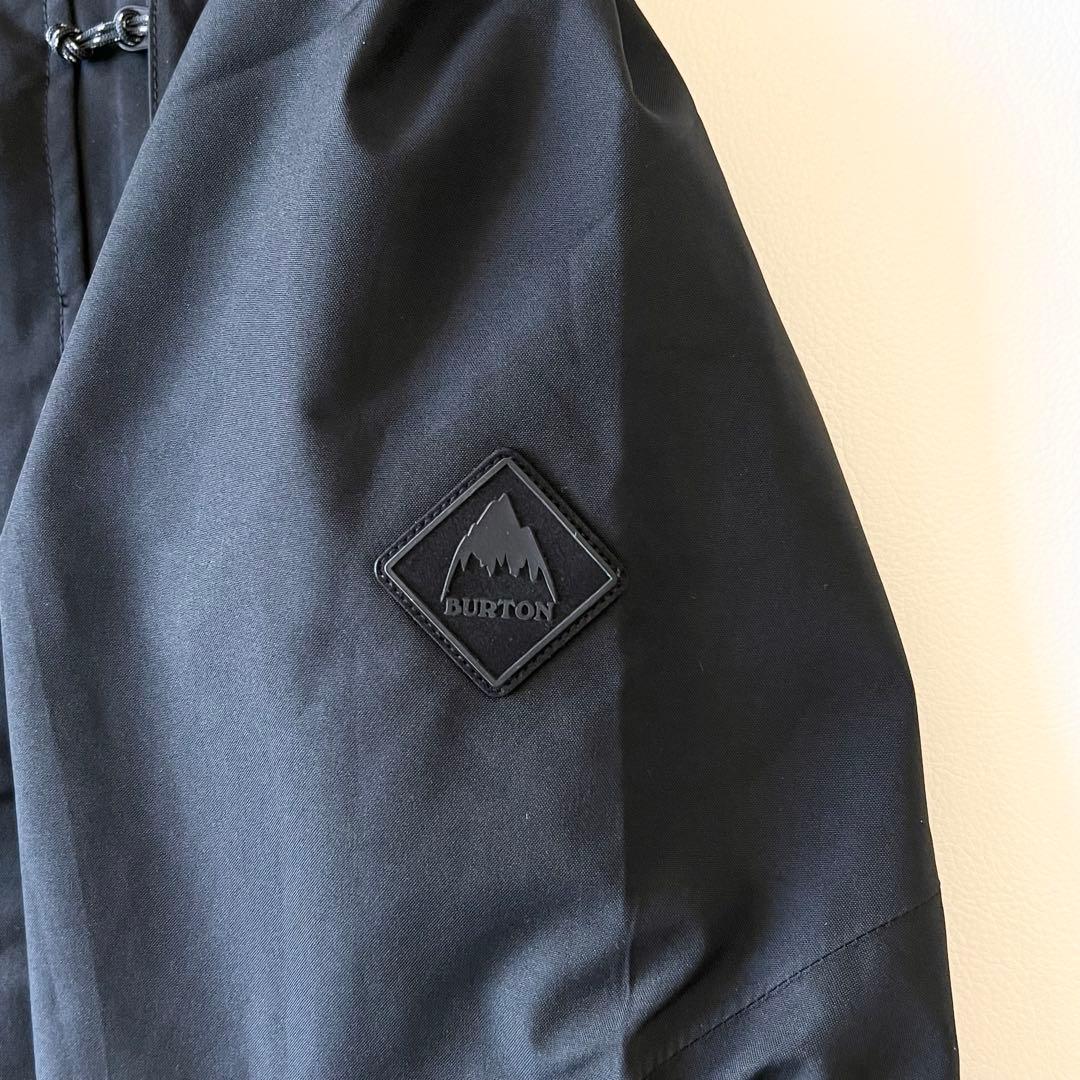 3234【美品】バートン　ジャケット ゴアテックス 無地 メンズ 黒　S