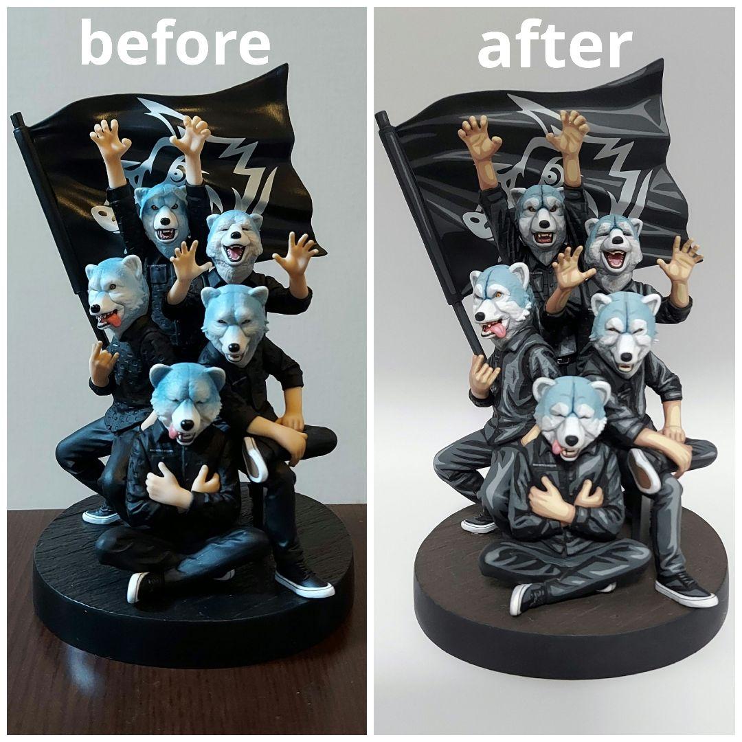 一番くじ　マンウィズ　A賞　フィギュア　二次元彩色　リペイント　箱付き