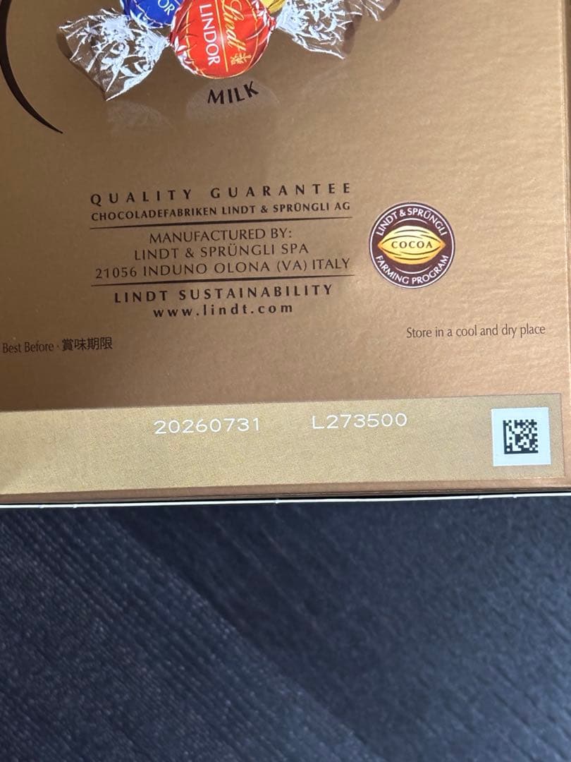 コストコ　リンツ　ゴールドアソート600g×9箱