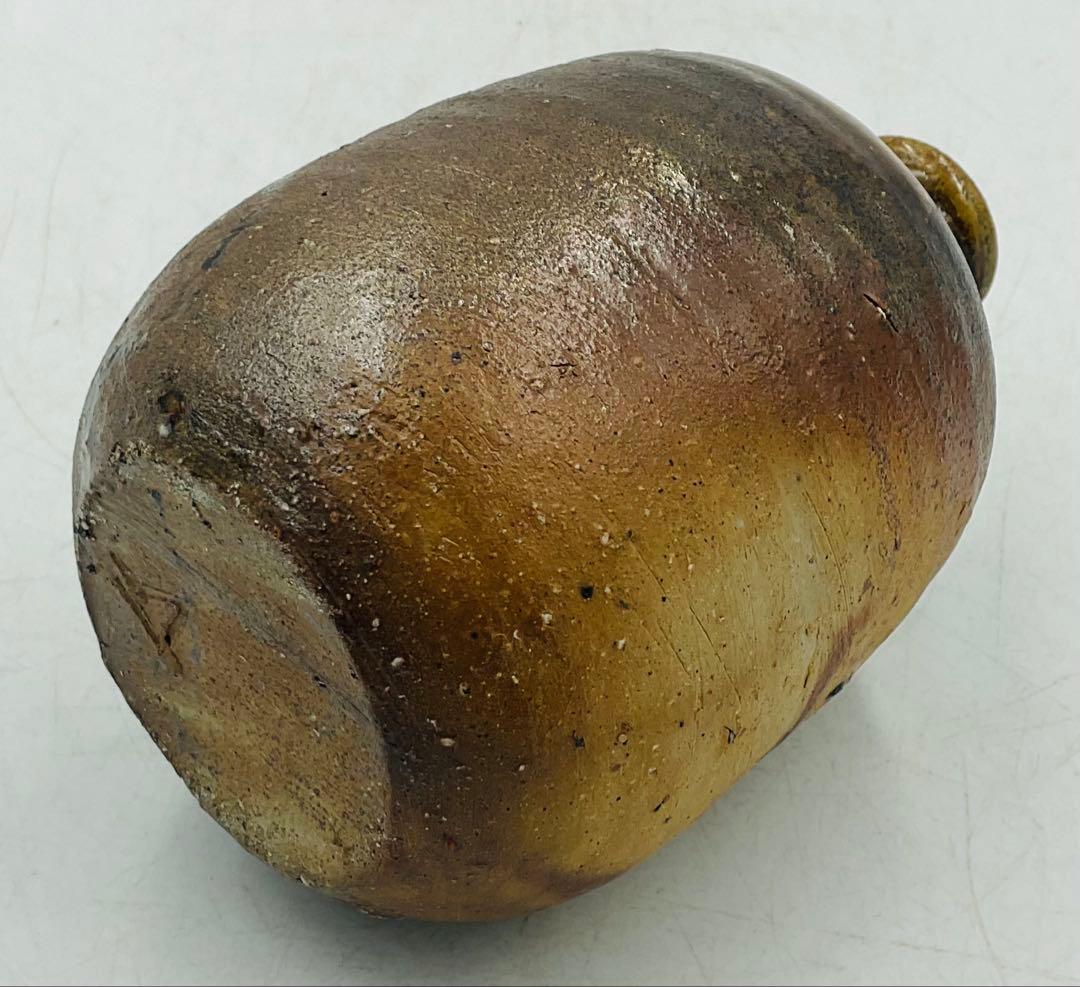 【３７】◉人間国宝・山本陶秀先生　備前焼徳利　四方桟共箱◉