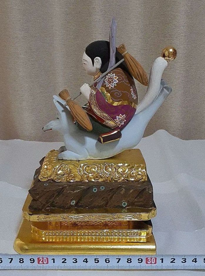 極彩色　荼吉尼天像　仏像