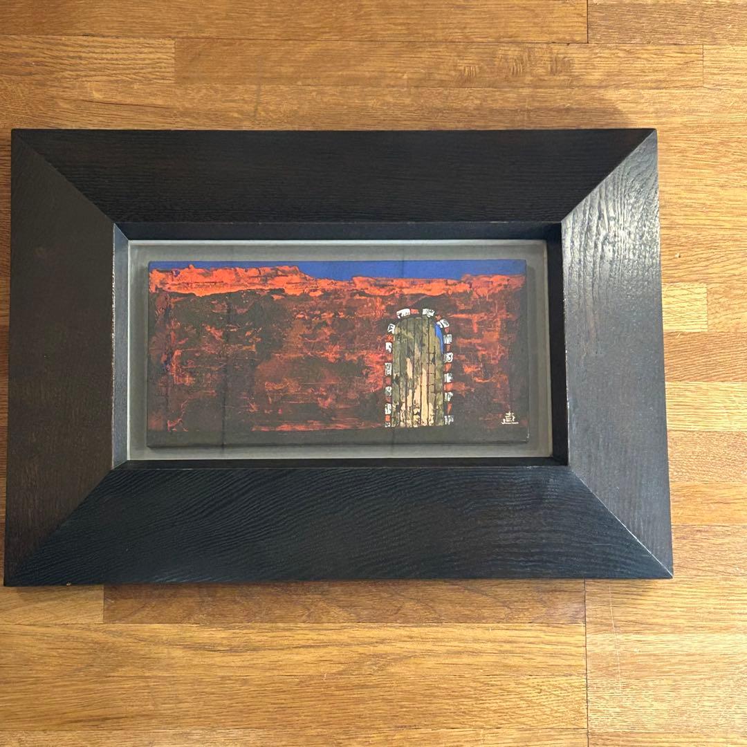 津田直樹　作品名　壁　日本画