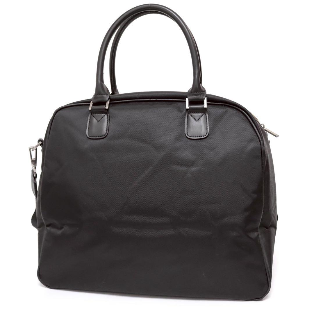 バーバリーゴルフ 2way ボストンバッグ ノバチェック レザー 黒