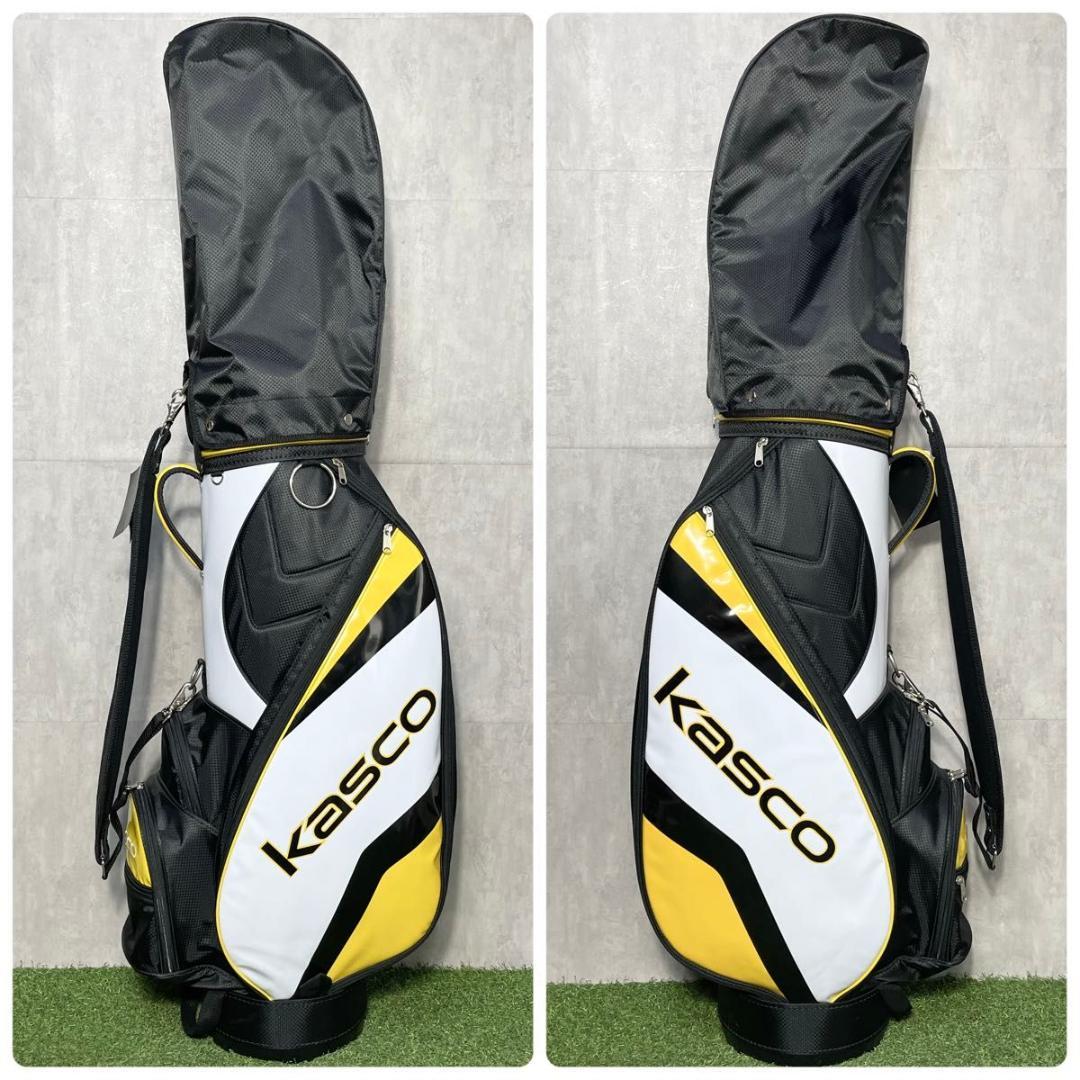 【未使用品】kasco キャスコ キャディバッグ ゴルフバッグ イエロー 大人気