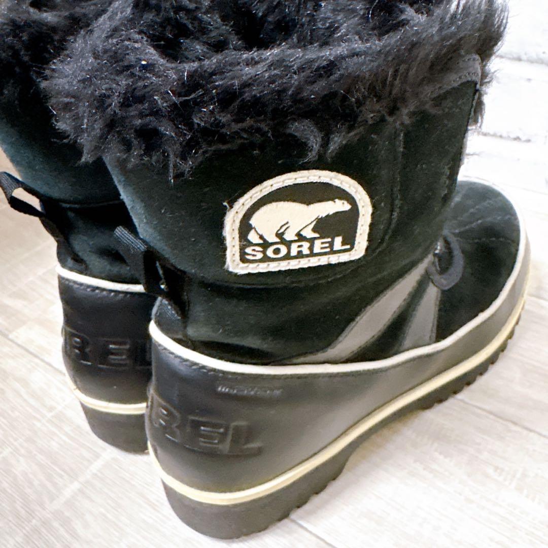 【SOREL】 ソレル （24cm） Tivoli II 防水スエードブーツ 黒