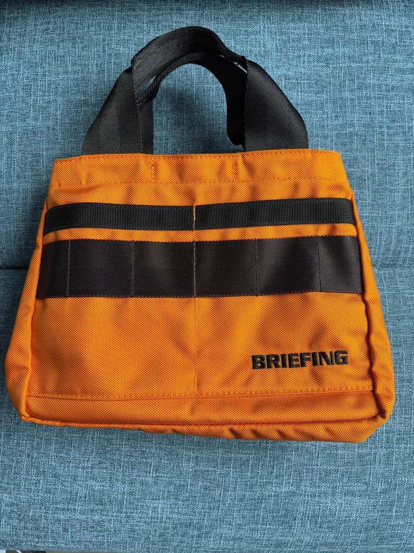 【美品】BRIEFING オレンジ トートバッグ