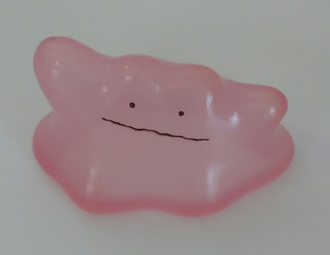 o139.【未使用品】メタモン　クリア　ポケモン キッズ　指人形　　希少　レア