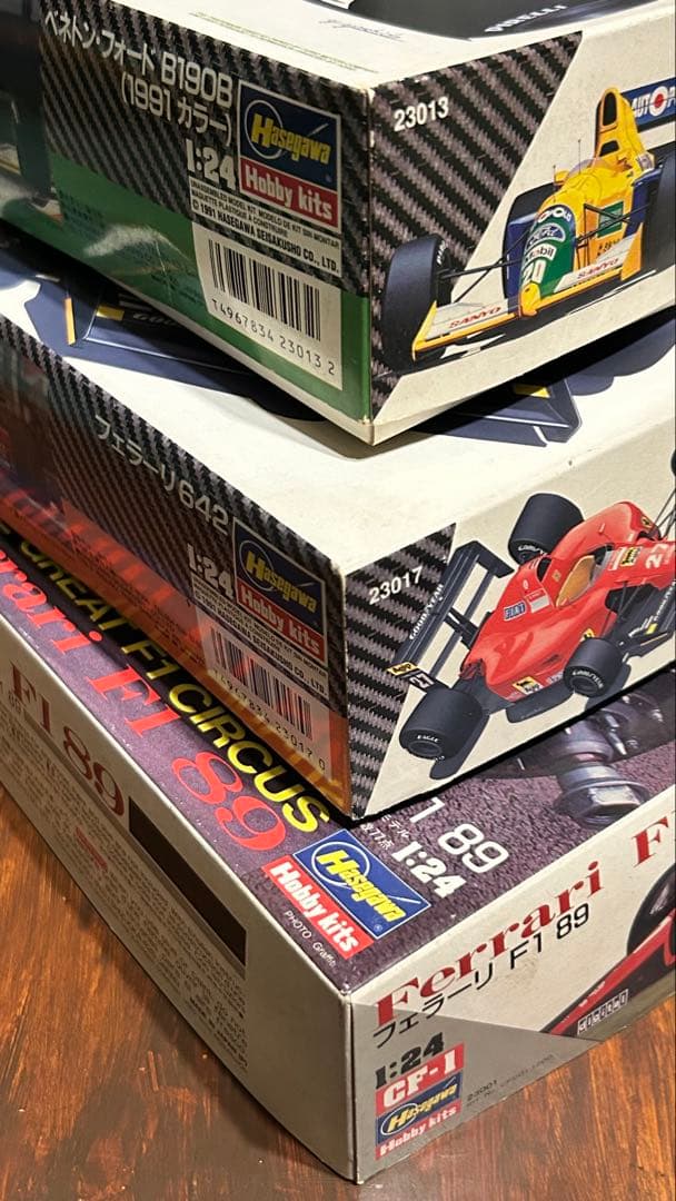 【未組立】ベネトン・フォードB190B・フェラーリ642・フェラーリF1 89