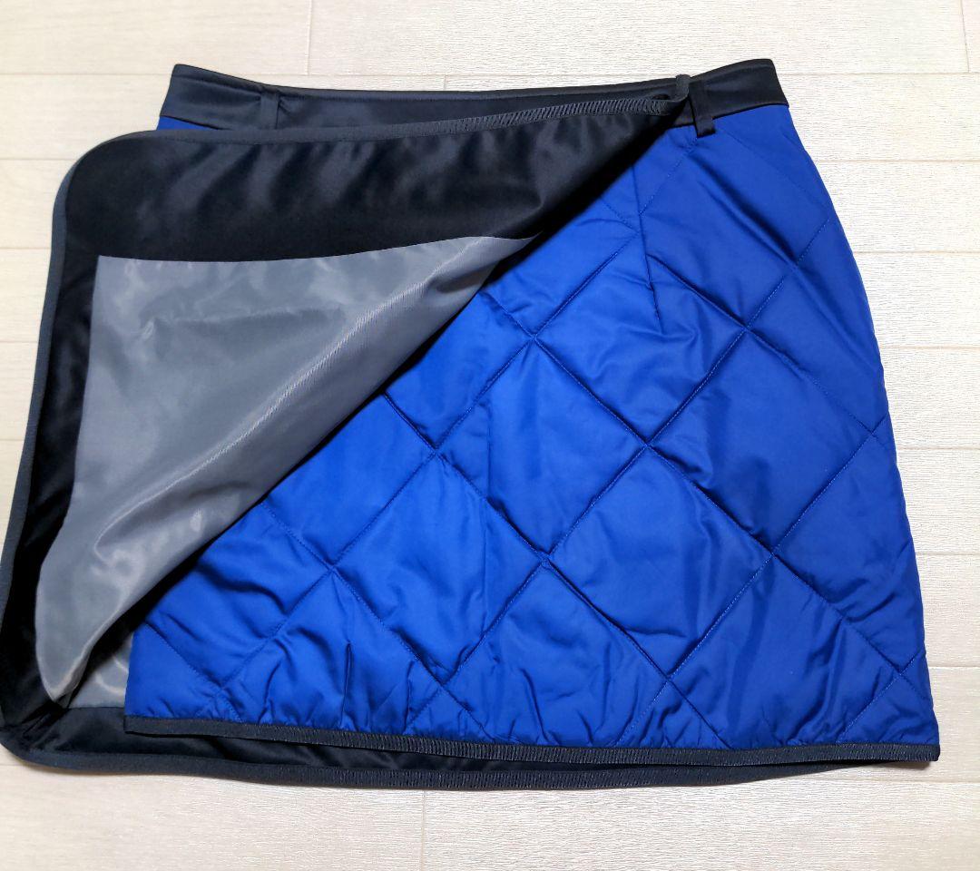 再再再値下げ美品 ランバンスポール　中綿スカート42 ブルー 定価38500円