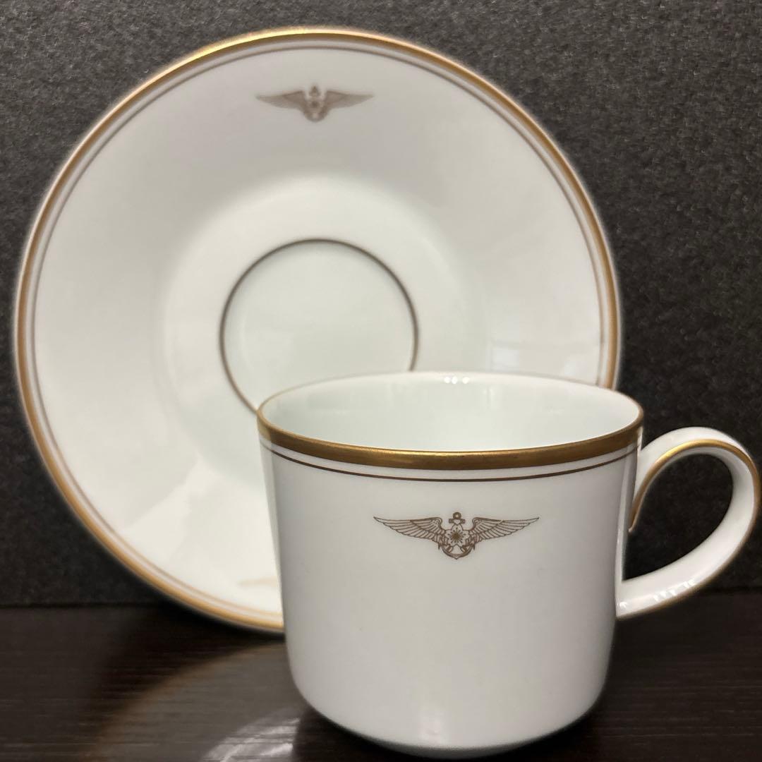 【極美品•極レア】深川製磁 海上自衛隊 大村航空基地 記念カップ＆ソーサー