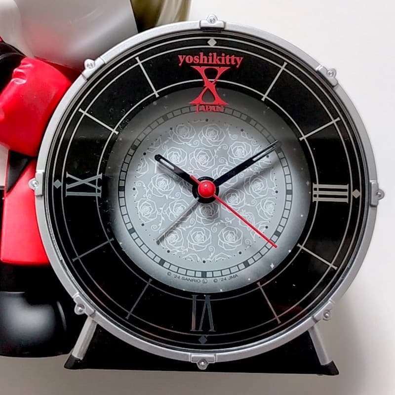 ★限定赤Yoshikitty目覚まし時計YOSHIKI×ハローキティXJAPAN