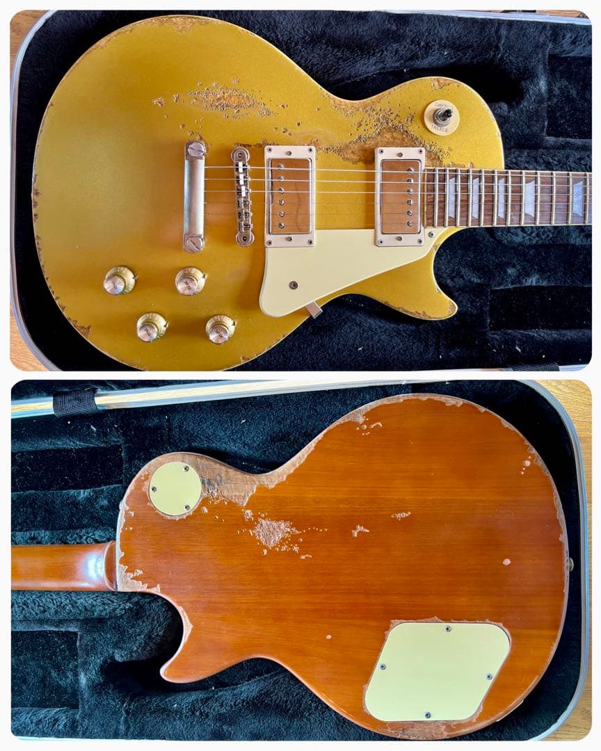 “レリック&エイジド“レスポールゴールドトップレプリカ/オイルコンデンサー搭載⭐︎