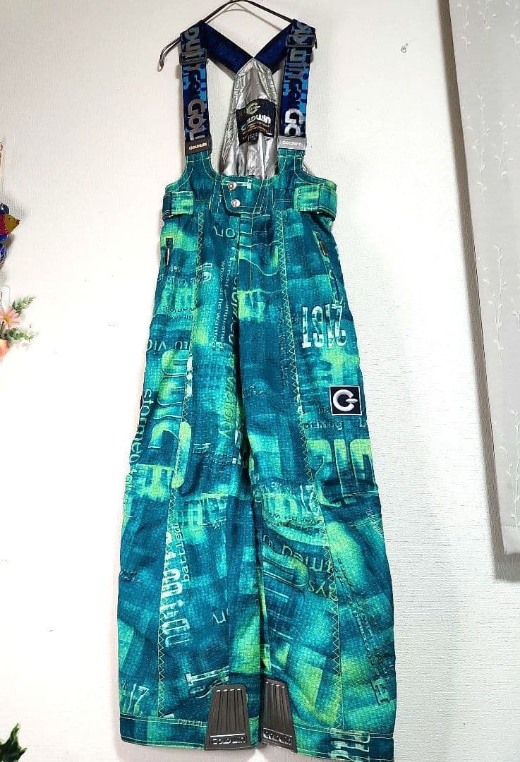 ​【極希少/レトロ】ゴールドウイン スキーウェア 上下セット M 総柄 90s