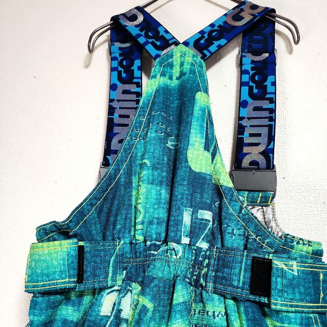 ​【極希少/レトロ】ゴールドウイン スキーウェア 上下セット M 総柄 90s