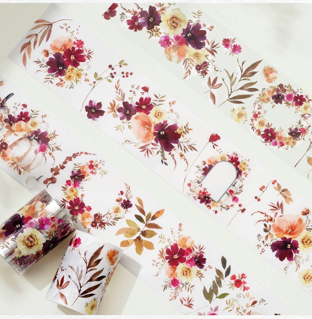 ⭐️SALE⭐️WT《野薔薇》 PETテープ　海外マスキングテープ