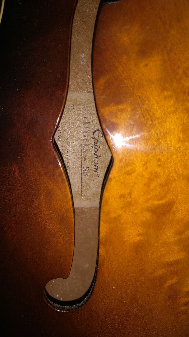 エピフォン リビエラ サンバースト ベージュラベル(1982年マツモク製)