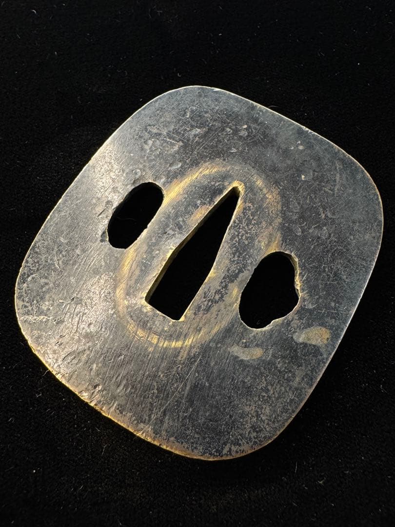 無銘 赤銅地鐔 鍔 拵 日本刀 刀装具 骨董 古美術 江戸時代