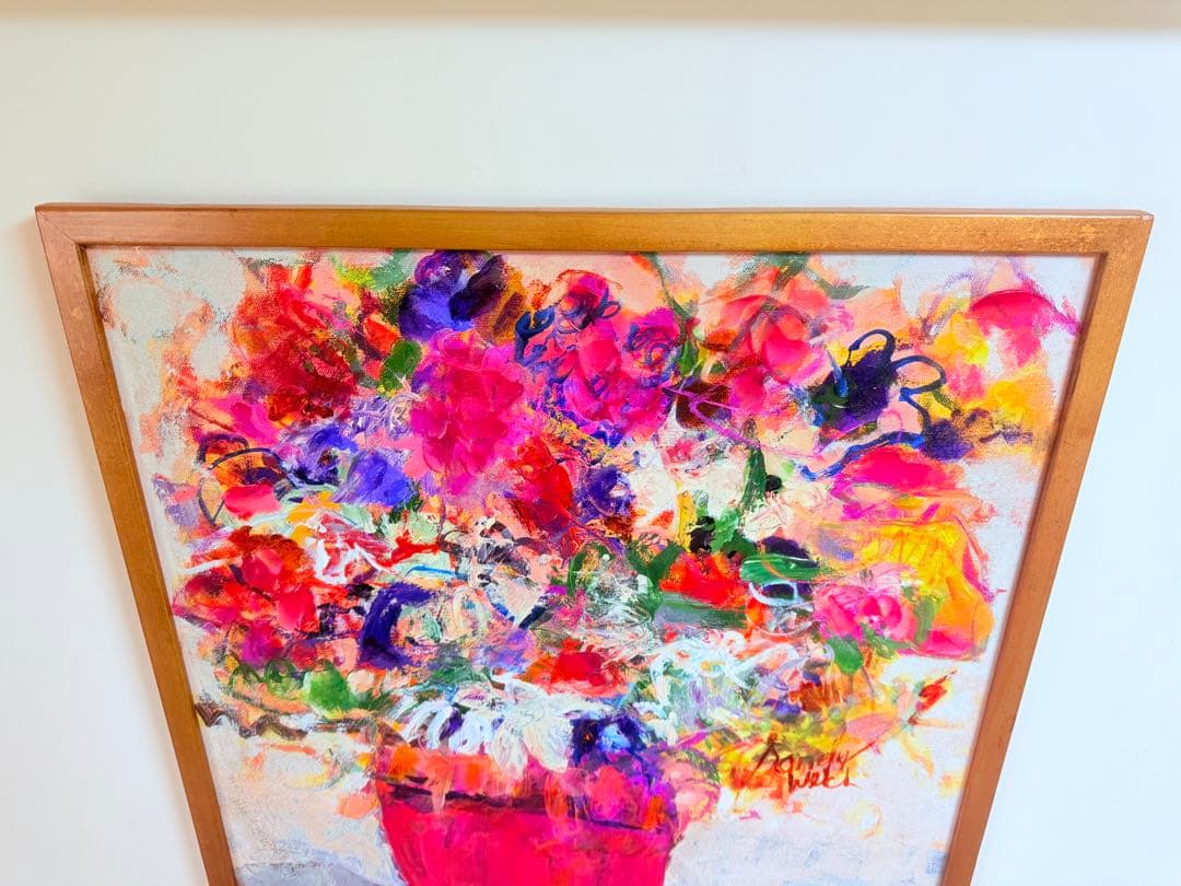 フランフラン　Francfranc　アート　花　ピンク　お値下げ不可