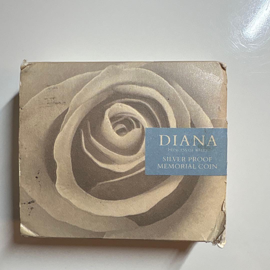 保証書付！ダイアナ妃追悼記念SILVER PROOF MEMORIAL COIN