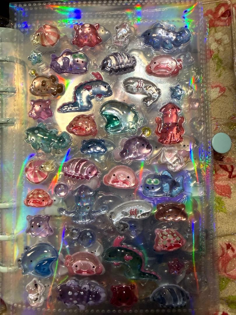 シール帳 水族館限定 A6サイズ ボンボンドロップシール