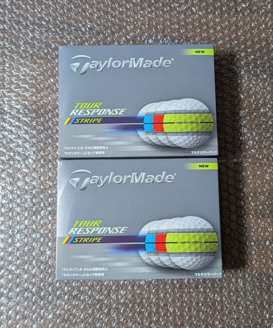 新品　テーラーメイド　ストライプ　マルチカラー　2ダース　2025年モデル