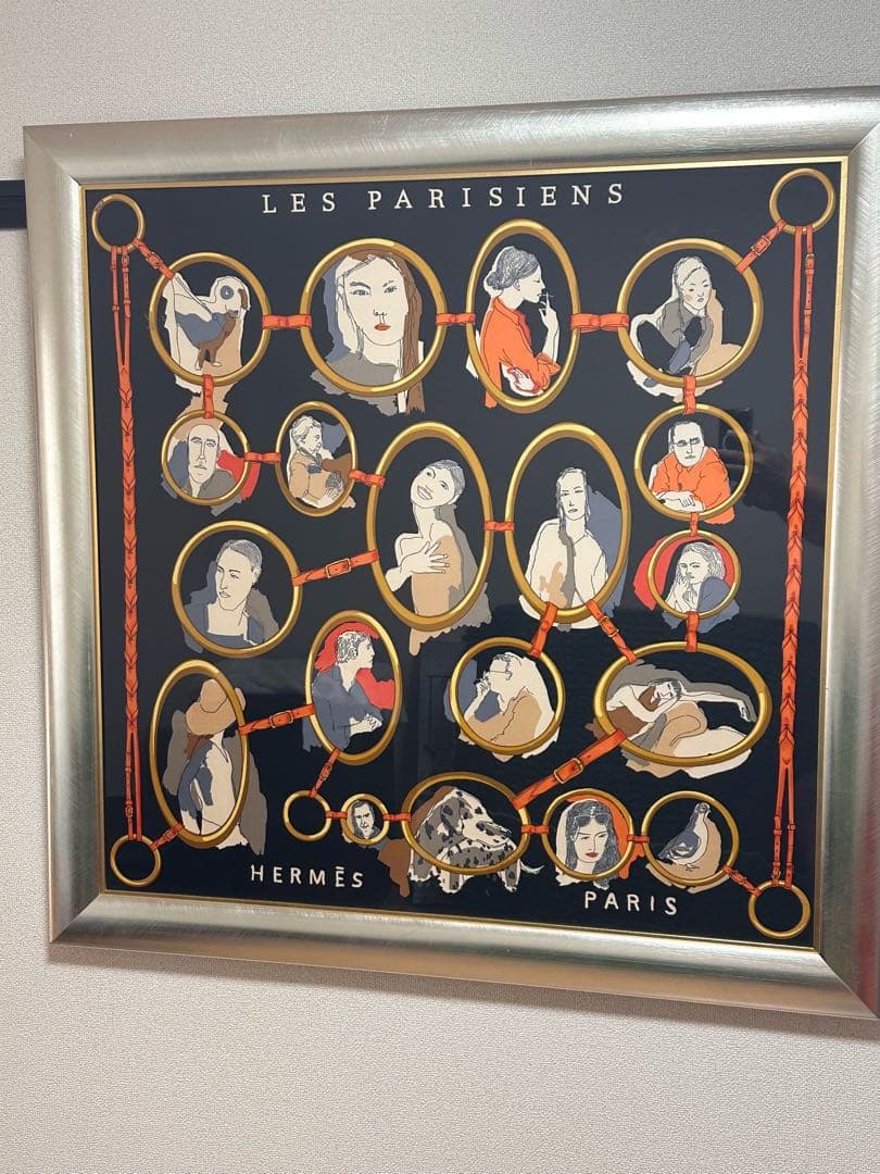 HERMES カレ90 スカーフ額装品