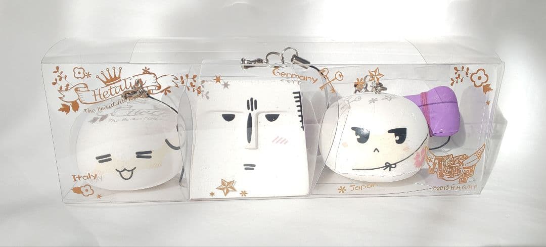 【非売品】ヘタリア もちたりあストラップ(イタリア、ドイツ、日本)