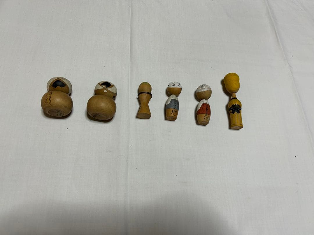 伝統的な木製こけし人形コレクション　まとめ売り41体