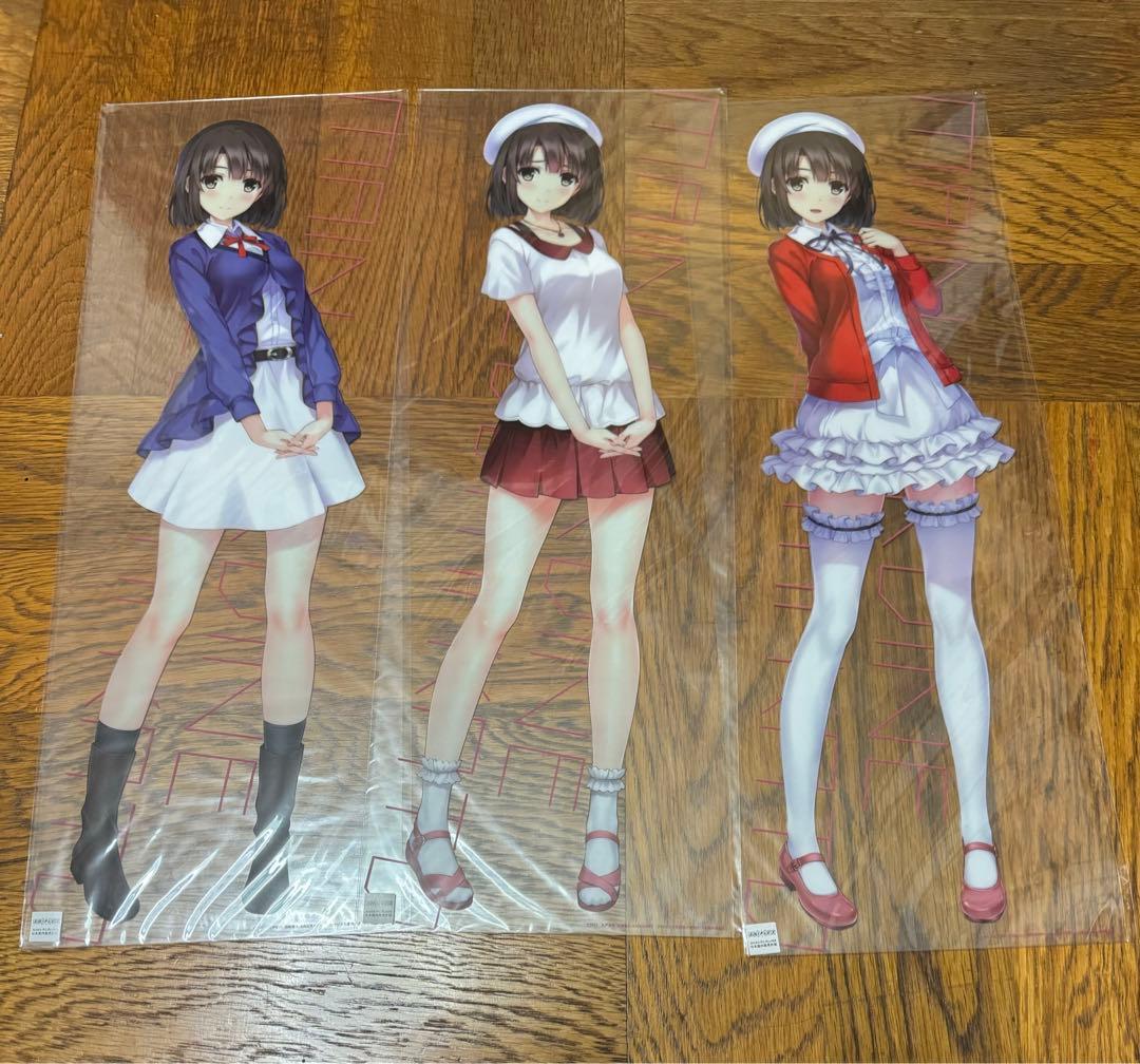 加藤恵　クリアポスター　冴えない彼女の育てかた　3枚