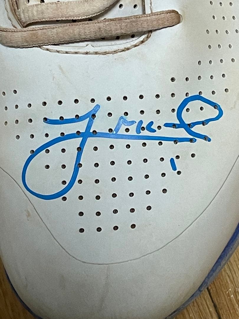 Jeff McNeil ゲーム実使用サイン入りシューズ　MLB