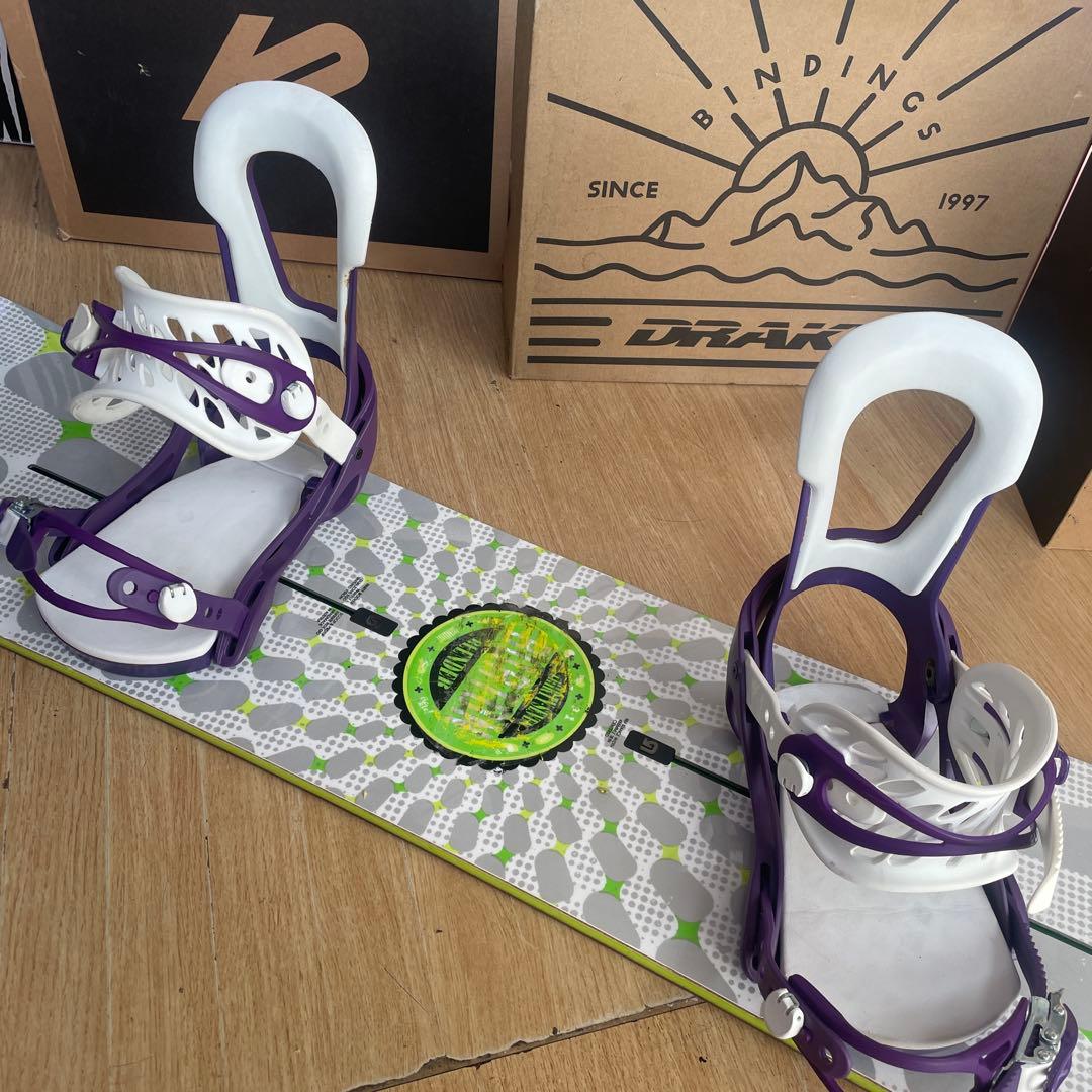 BURTON×LINK　バートン　バインディング付　希少137スノーボードセット