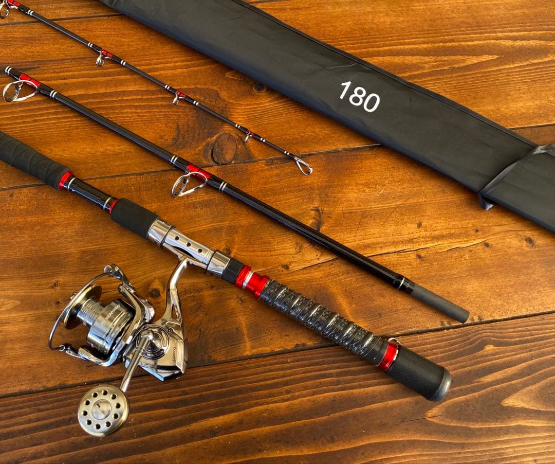 釣り竿セット　ジギングロッド　船釣り　3ピースパックロッド　スロージギング