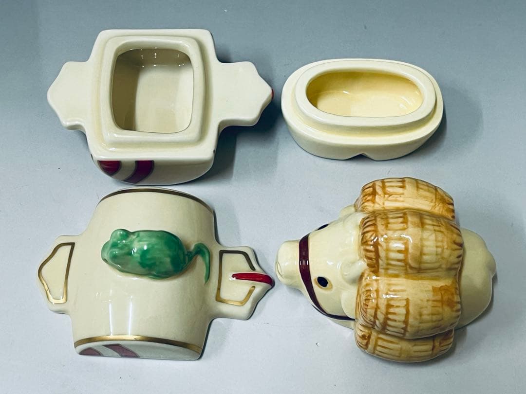 E714 香合　羽子板　松竹梅香合　香合まとめ売り　干支　茶道具　茶器