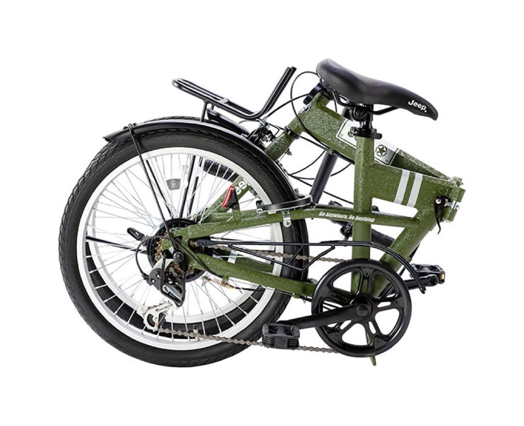 Jeep 折りたたみ自転車 オリーブグリーン