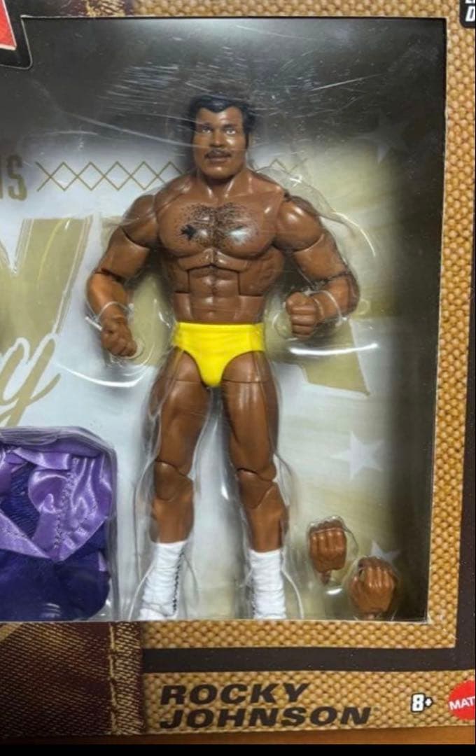 WWE ザ・ロック　マテル　エリート　フィギュア　ロッキージョンソン　3体セット