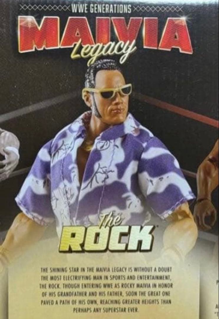 WWE ザ・ロック　マテル　エリート　フィギュア　ロッキージョンソン　3体セット