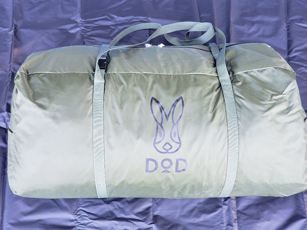 DODカマボコテント3M(カーキ)+専用マットシートセット 中古