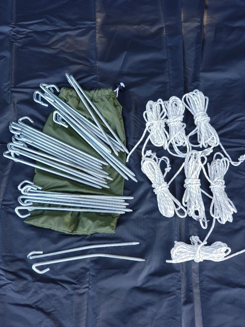 DODカマボコテント3M(カーキ)+専用マットシートセット 中古