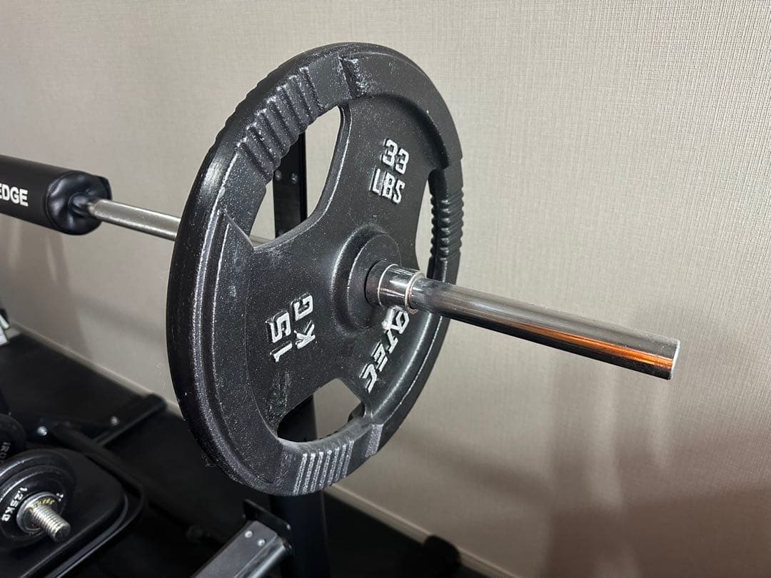 引取限定 リーディングエッジ ラック バーベル スクワットパッドセット