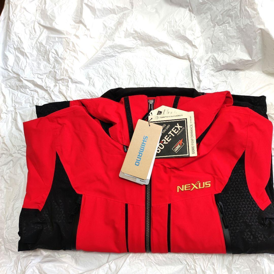 【新品】シマノ ネクサス テクノレイヤードスーツ M レッド RT-133W