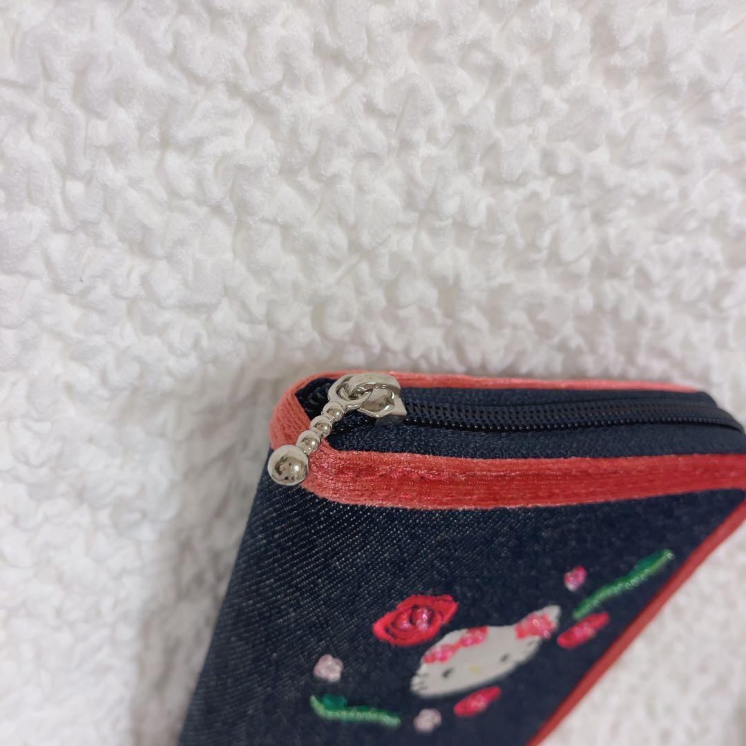 【限定価格】希少　ハローキティ　サンリオ　デニム　手帳　ケース　ポーチ　未使用