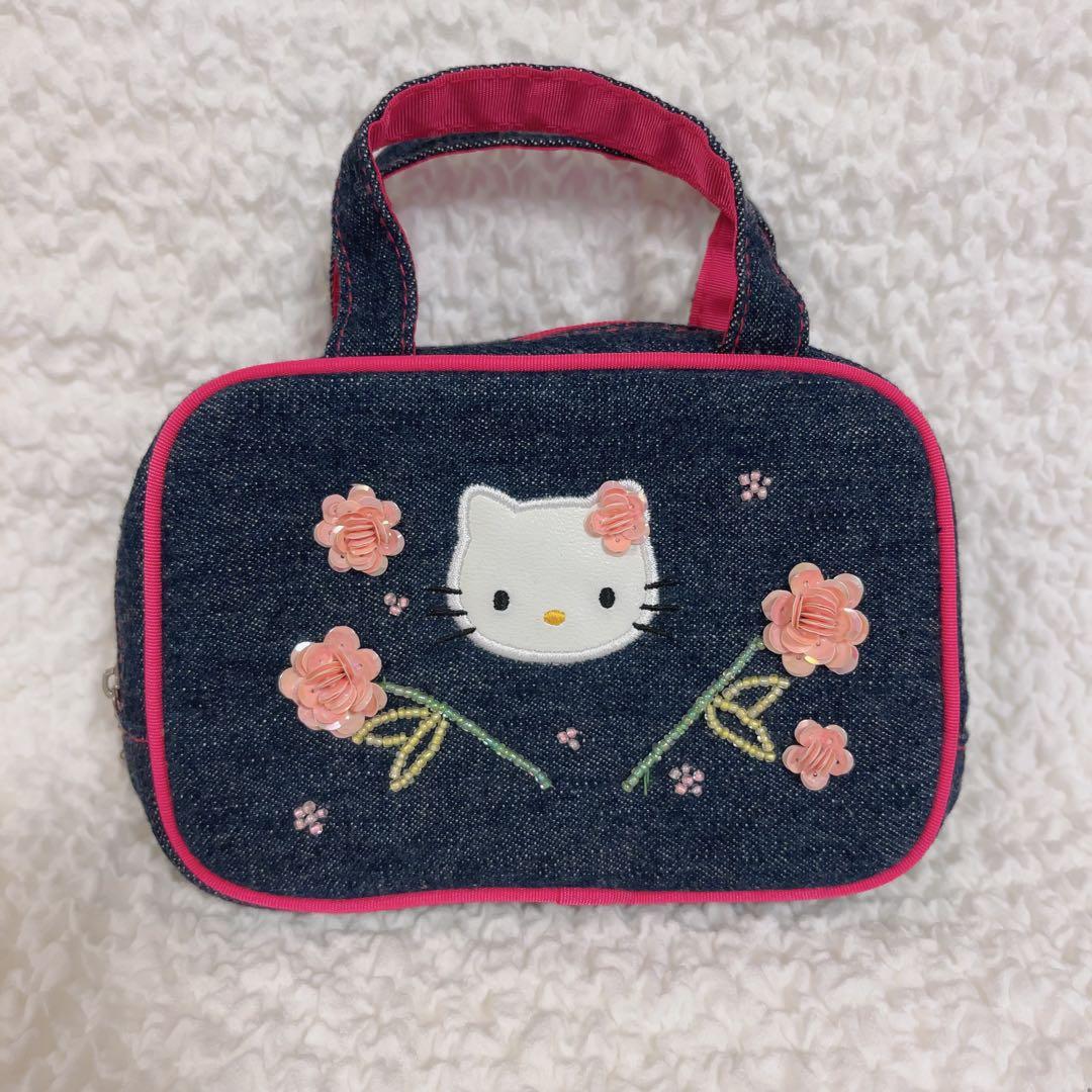 【限定価格】希少　ハローキティ　サンリオ　デニム　手帳　ケース　ポーチ　未使用