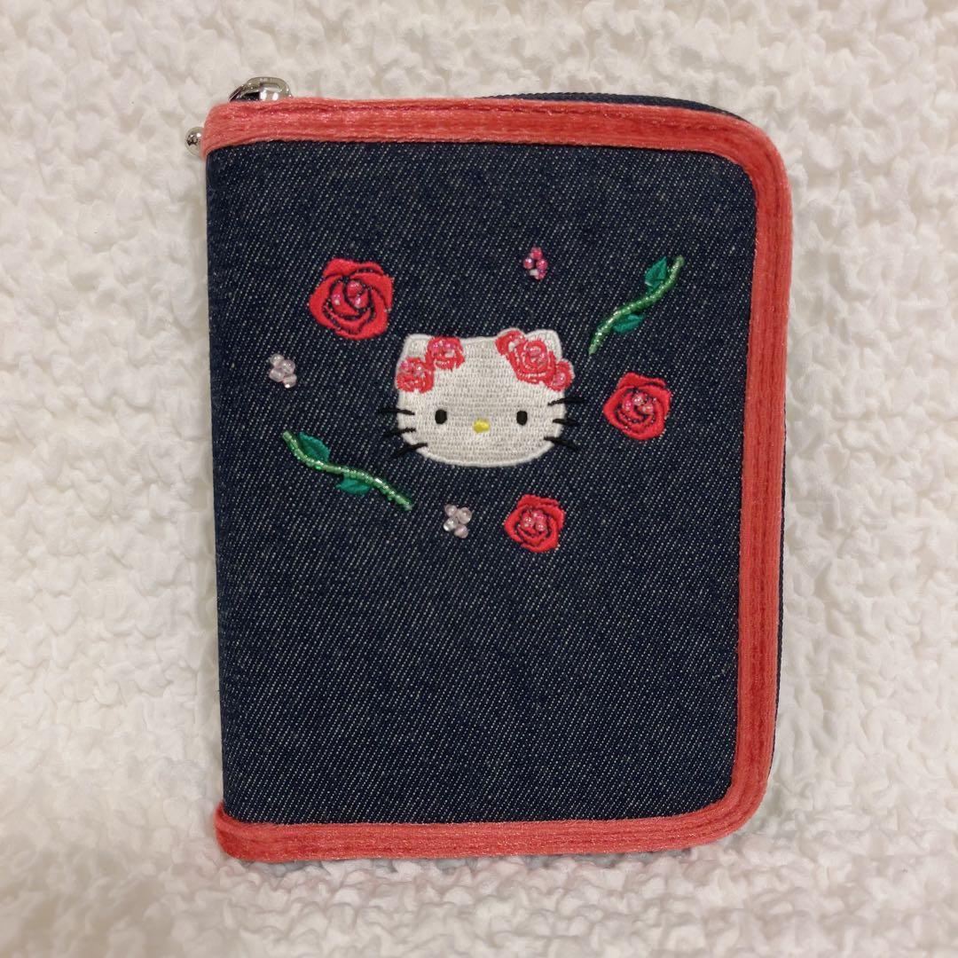 【限定価格】希少　ハローキティ　サンリオ　デニム　手帳　ケース　ポーチ　未使用