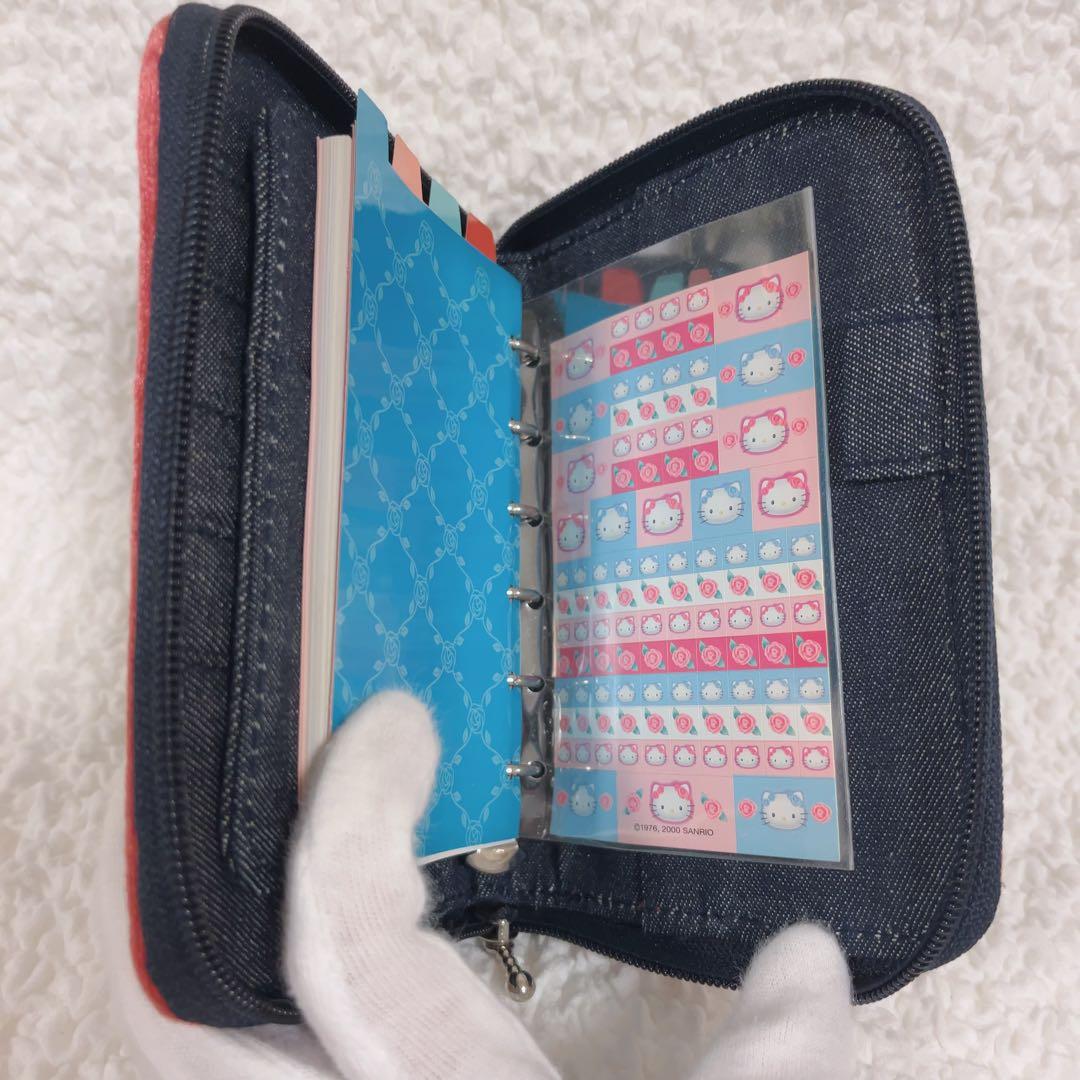 【限定価格】希少　ハローキティ　サンリオ　デニム　手帳　ケース　ポーチ　未使用
